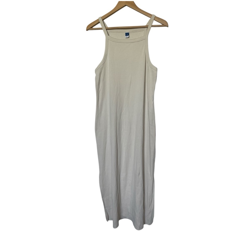 Old‎ Navy Plus Size Apron Wish Bone Sleeveless Ribbed Cami Dress Sz XL NWOT
